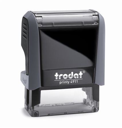 TRODAT "Printy 4911" Bélyegző fekete ház kék párnával (IT4911K)