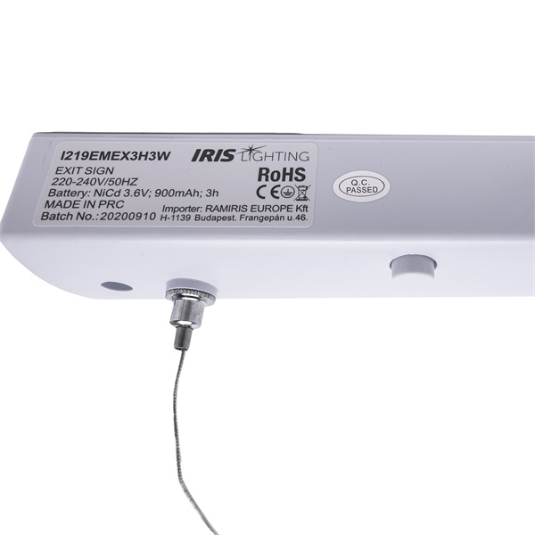 Iris Lighting I820EMEX3H3W IP65 3w 3h oldalfali biztonsági és irányfény lámpatest (I219EMEX3H3W)
