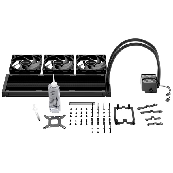 Be Quiet!  SILENT LOOP 3 420mm Black  3x140mm  csatlakozó: 3pin cső hossza: 400mm CPU Water Cooler  Fekete 
