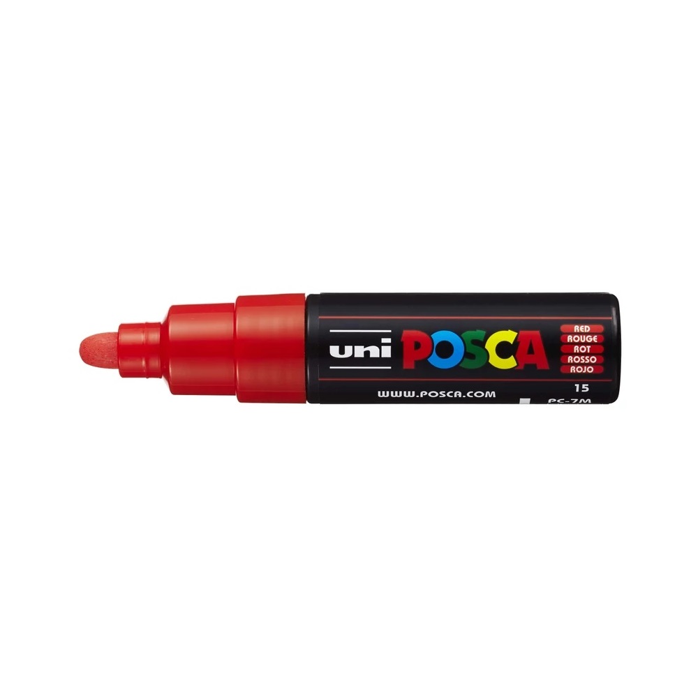 Uni Dekormarker 4,5-5,5mm, -Posca PC-7M piros (2UPC7MP)