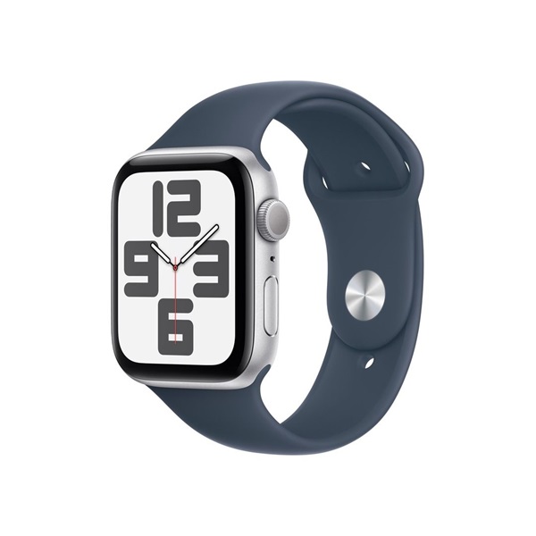 Apple Watch SE2 GPS (44mm) ezüst alumínium tok kék sport szíj (S/M) okosóra