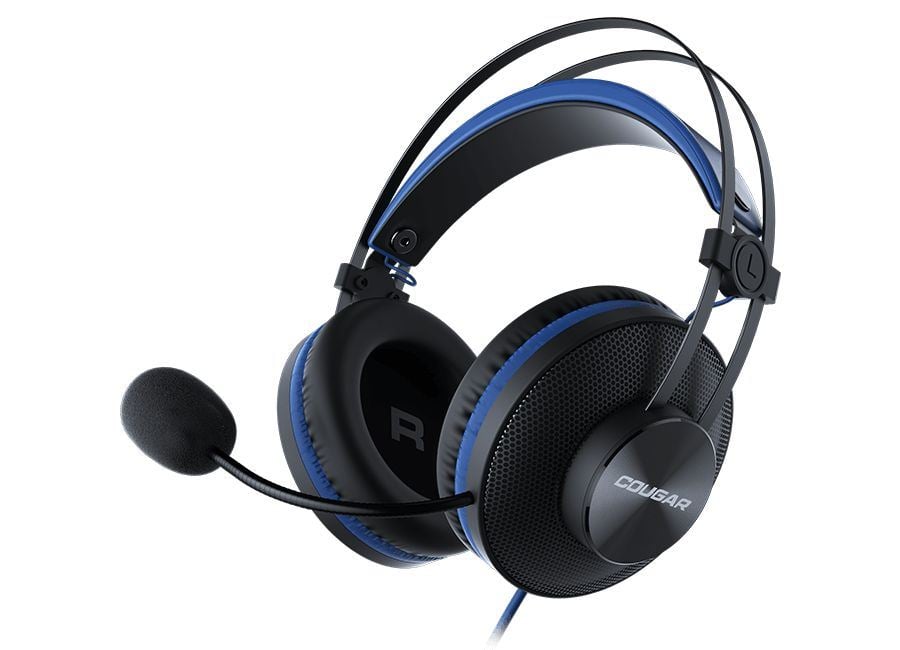 Cougar CGR-P40S-350 Immersa Essential gaming headset fekete-kék  
