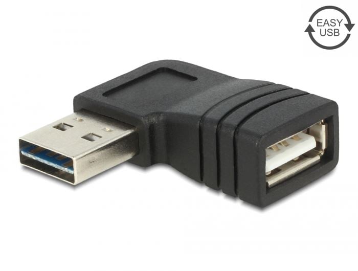 Delock EASY-USB 2.0-A apa > USB 2.0-A anya forgatott adapter (65522) Delock EASY-USB 2.0-A apa > USB 2.0-A anya forgatott adapter (65522)