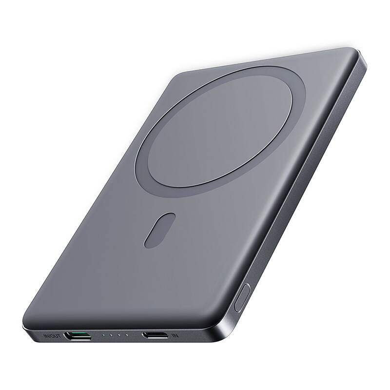 Joyroom  JR-PBM08 20W 5000mAh slim magnetic powerbank Szürke
