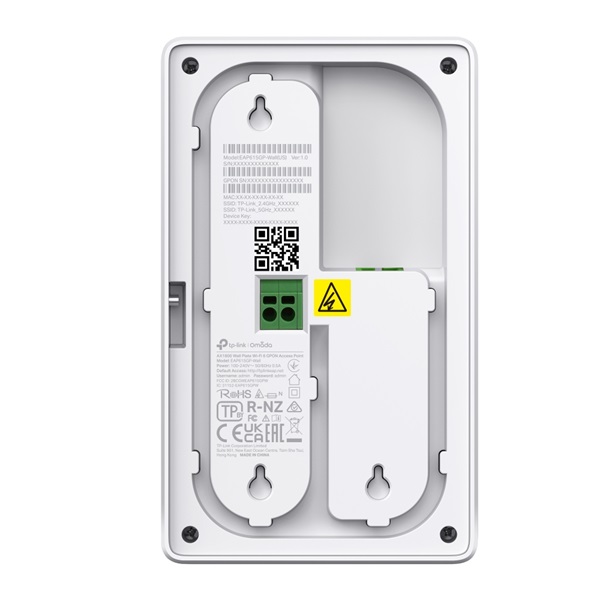 TP-LINK  EAP625GP-Wall Wireless Dual Band AX1800 Falra rögzíthető GPON Access Point 
