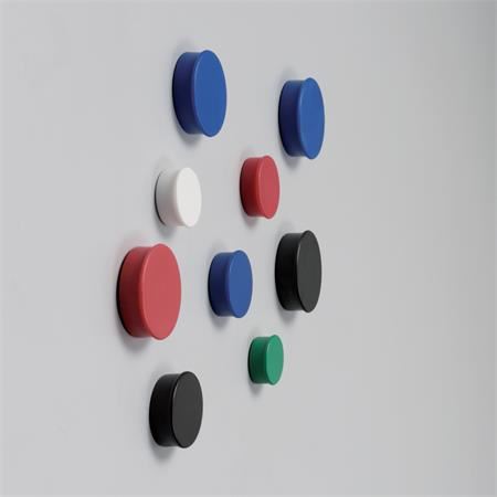 Mágneskorong, 20 mm, 8 db, NOBO  fekete Mágneskorong, 20 mm, 8 db, NOBO  fekete