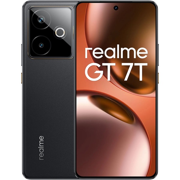 Realme GT 7T 6,8" 12/256GB DualSIM fekete okostelefon