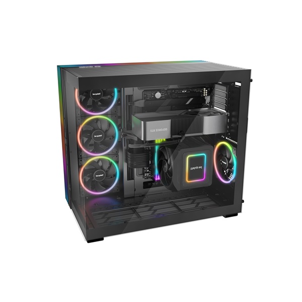 Be Quiet! LIGHT BASE 900 FX Black ATX edzett üveg oldallap Számítógépház   fekete 