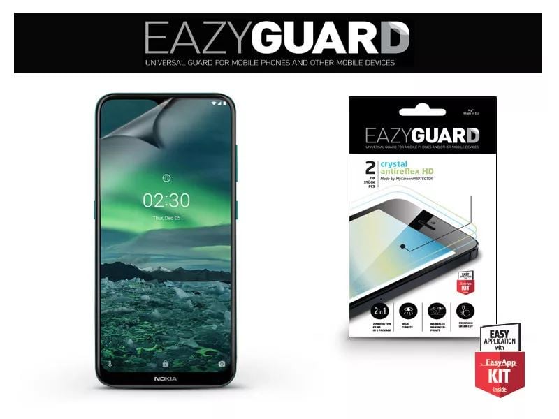 EazyGuard Crystal/Antireflex HD Nokia 2.3 képernyővédő fólia 2db (LA-1583)