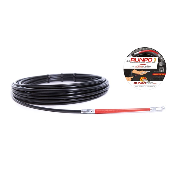 Runpotec 300430 RUNPO1 4mm/30m műanyag kábelbehúzó Runpotec 300430 RUNPO1 4mm/30m műanyag kábelbehúzó
