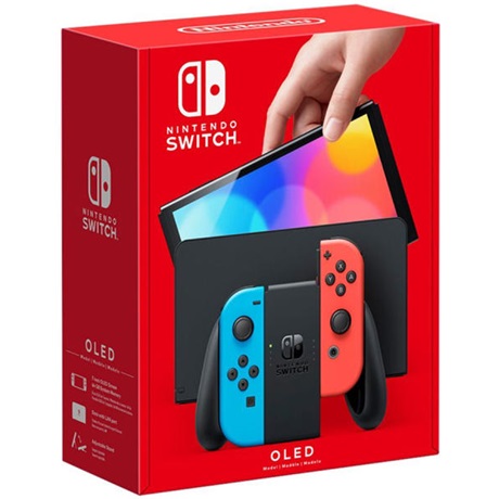 Nintendo SWITCH (OLED) NEON RED & BLUE (NSH007) JÁTÉKKONZOL