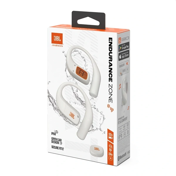 JBL Endurance Zone True Wireless Bluetooth sport fülhallgató Fehér