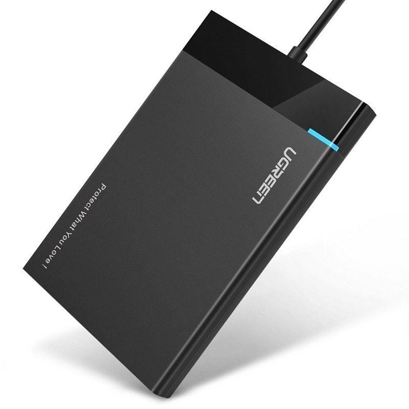 UGREEN US221 2,5" külső merevlemez ház fekete (30847)