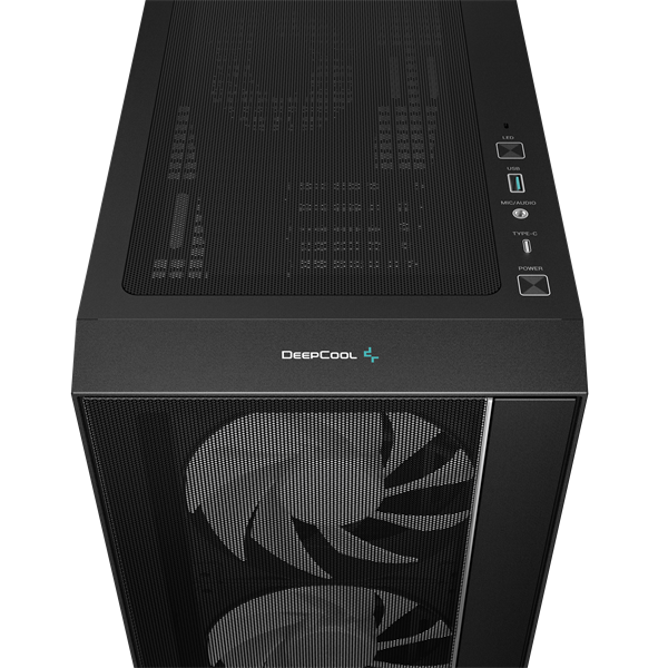 DeepCool MATREXX55 MESH V4 C  fekete  ablakos  3x14cm + 1x12cm A-RGB venti Számítógépház  