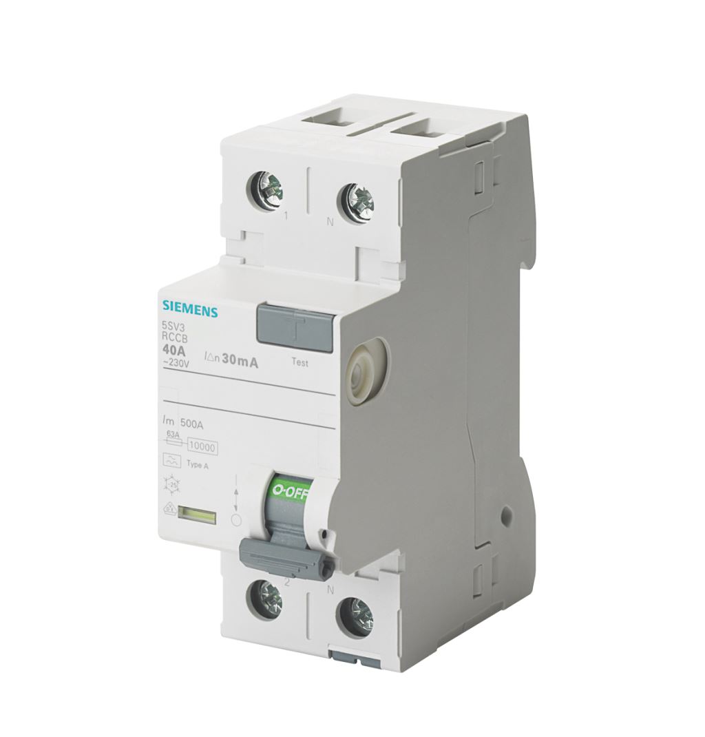 Siemens 5SV3311-6  ÁVK A 16/2 30MA 2 MODUL védőkapcsoló