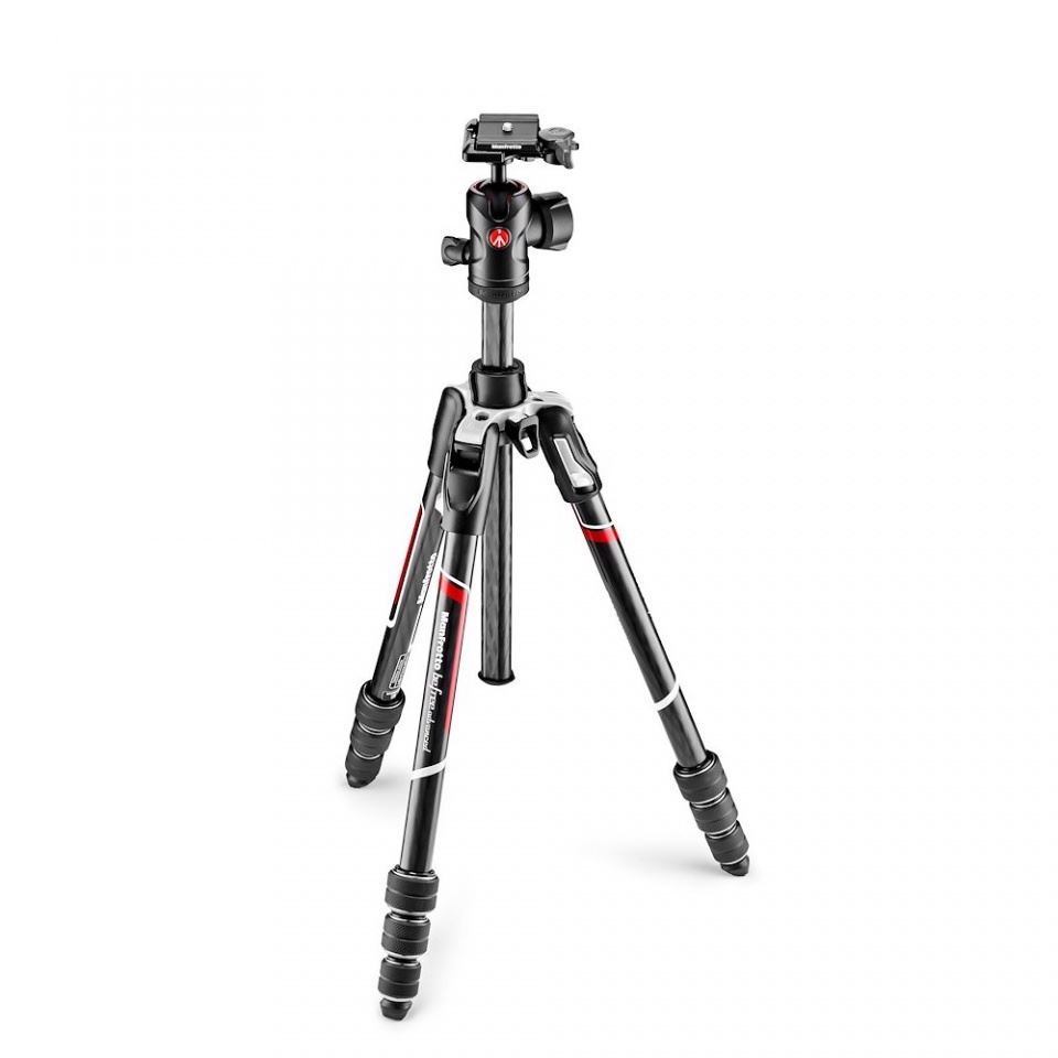 Manfrotto Befree Advanced karbon travel állvány tekerős lábzár + gömbfej (MKBFRTC4-BH)