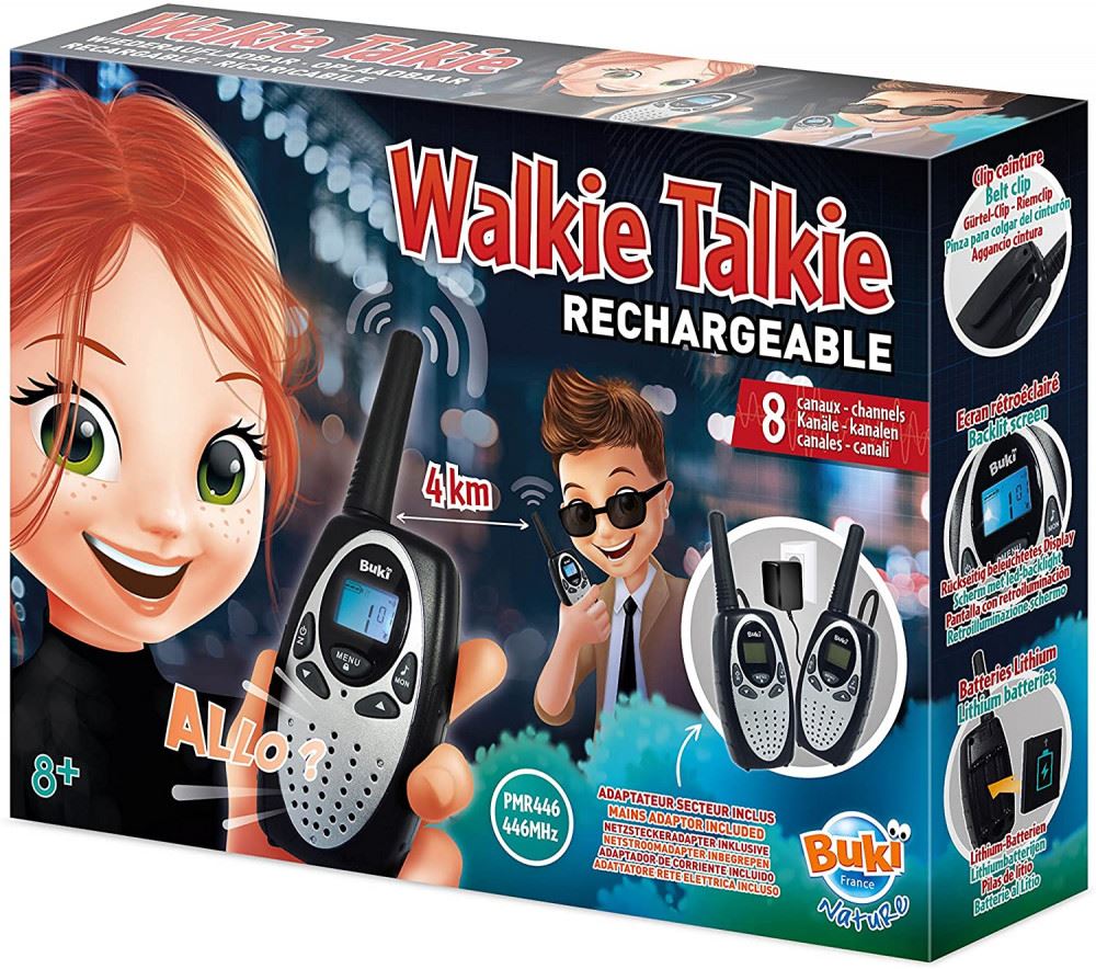 Buki Walkie Talkie tölthető akkumulátorral (BUKITW02)