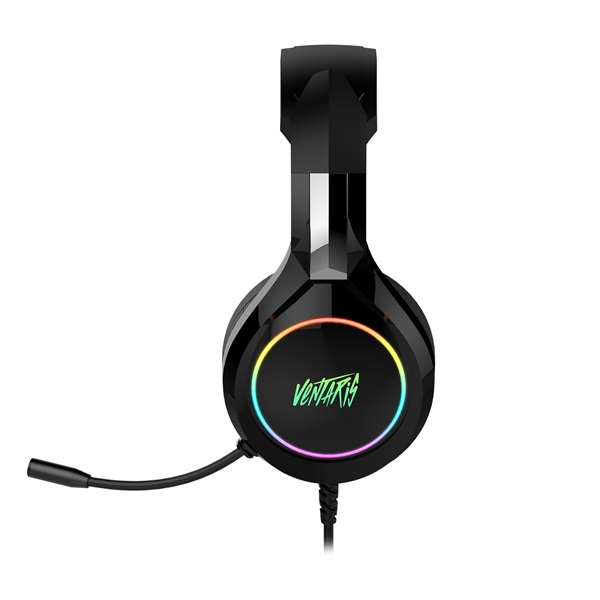 Ventaris H700 RGB 7.1 gamer headset fekete