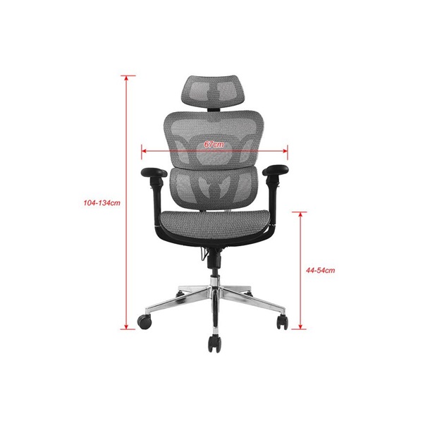 Equip 651050  Premium  ergonomikus  Max teherbírás: 150kg Szék  Szürke 