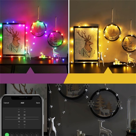 Garden of Eden 58381B SMART FÉNYFÜZÉR, CSILLAG, USB, 20 LED, 2 M, BLUETOOTH