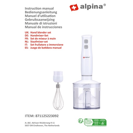 Alpina 23092 BOTMIXER SZETT