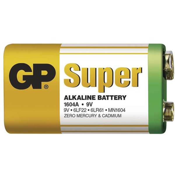 GP 9V Super alkáli elem (1db/blister) (GP1604A-5UE1)