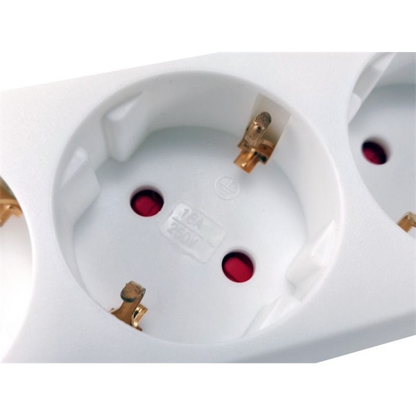 Equip  245550  3 Schuko 1,5m kábel Hálózati Elosztó Fehér 
