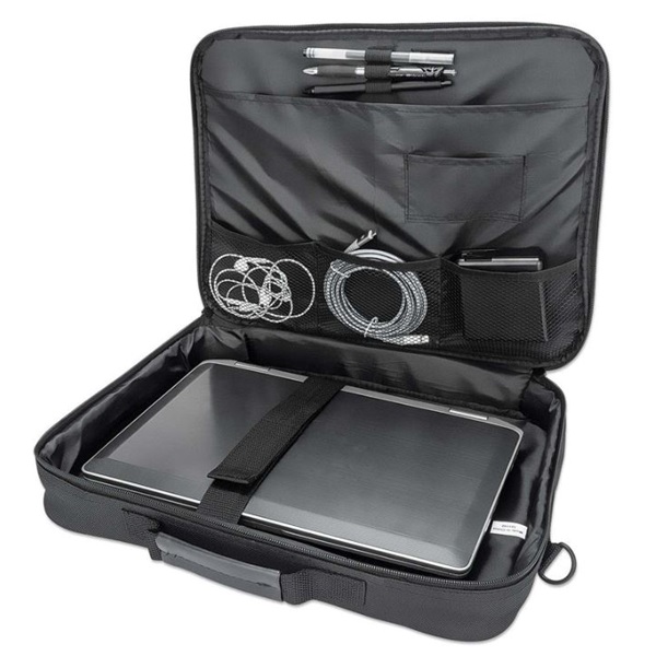 Manhattan Cambridge Clamshell 15,6" Kézitáska Fekete