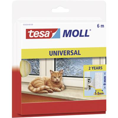 Tesa ablakszigetelő gumi, öntapadó szigetelő csík 6 m x 9 mm Tesamoll® 05428-100 Tesa ablakszigetelő gumi, öntapadó szigetelő csík 6 m x 9 mm Tesamoll® 05428-100