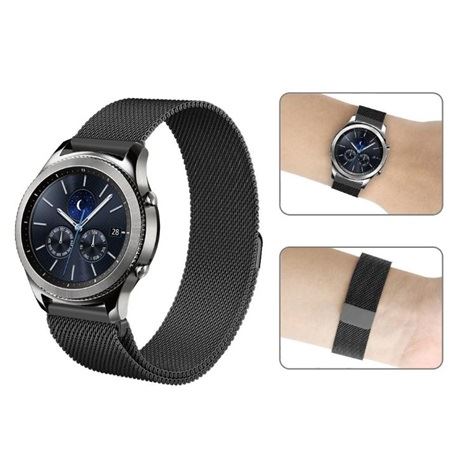 Mybandz milánói fém szíj 22mm sötétszürke (22SKU1631)