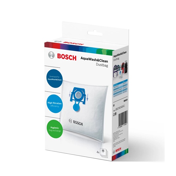 Bosch BBZWD4BAG porzsák az AquaWasch and Clean takarítógéphez 4 db Bosch BBZWD4BAG porzsák az AquaWasch and Clean takarítógéphez 4 db