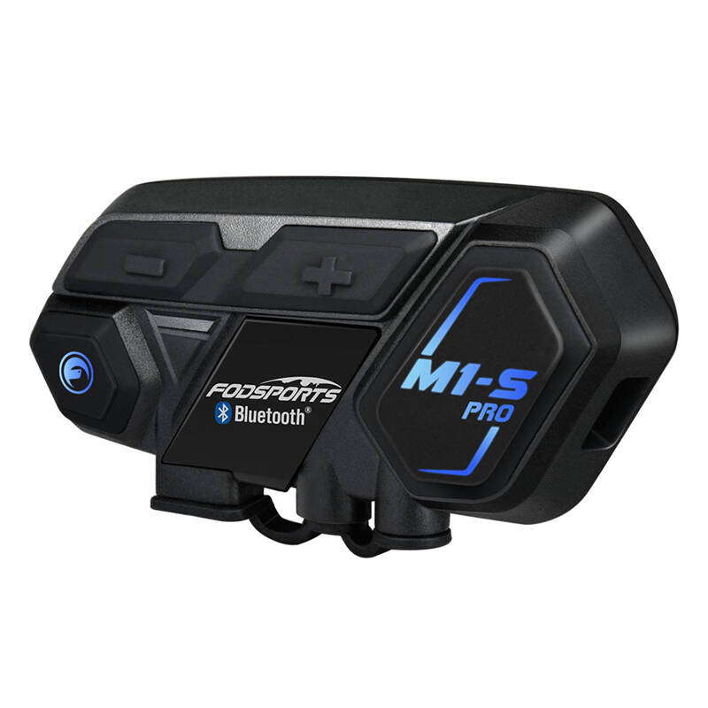 Fodsports M1-S Pro motorkerékpár intercom két darabos csomag Fekete 