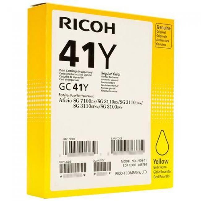 Ricoh GC-41YHY sárga gél 2.200 oldal (405764) Ricoh GC-41YHY sárga gél 2.200 oldal (405764)