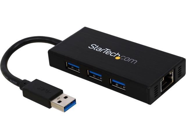StarTech.com USB/Ethernet Combo Hub (ST3300GU3B) StarTech.com USB/Ethernet Combo Hub (ST3300GU3B)