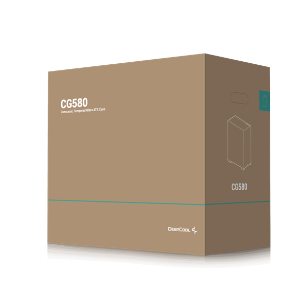 DeepCool Számítógépház CG580 fekete ablakos venti nélkül DeepCool Számítógépház CG580 fekete ablakos venti nélkül