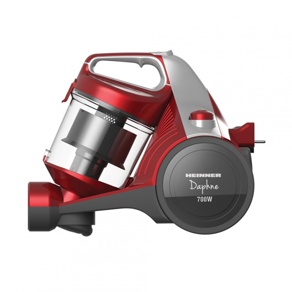 HEINNER HVC-MC700RD Vezetékes porzsák nélküli porszívó, 2L, 700W, Piros