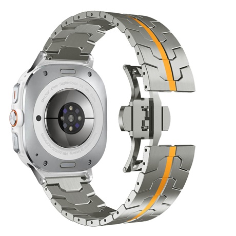 Mybandz 65041 SPACE FÉM ÓRASZÍJ-EZÜST-NARANCS/SAMSUNG GALAXY WATCH ULTRA