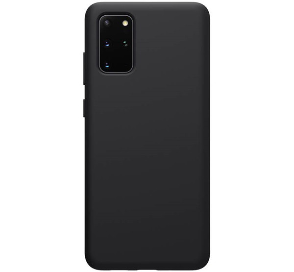 NILLKIN FLEX PURE szilikon telefonvédő (ultravékony, környezetbarát, mikrofiber plüss belső, matt) FEKETE [Samsung Galaxy S20 Plus 5G ...