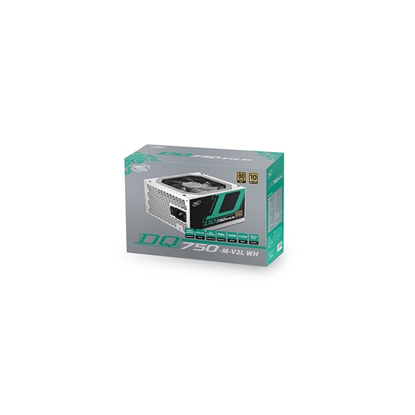 DeepCool DQ750-M-V2L WH EU 80 Plus Gold Aktív PFC 750W  Tápegység