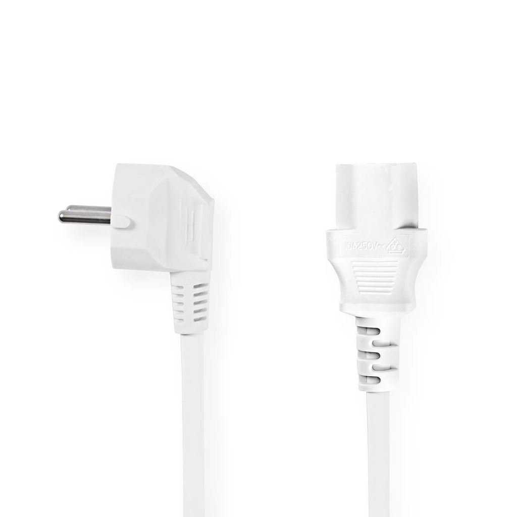 Nedis tápkábel IEC-320-C13 2m fehér (CEGP10000WT20)