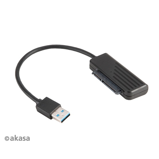  Akasa AK-AU3-07BK USB3.1 kábel 2,5"  20cm SATA SSD ÉS HDD adapter   