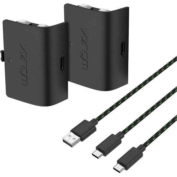 Venom VS2882 Xbox Series X/S akkumulátor 2db + 3m töltőkábel fekete Venom VS2882 Xbox Series X/S akkumulátor 2db + 3m töltőkábel fekete