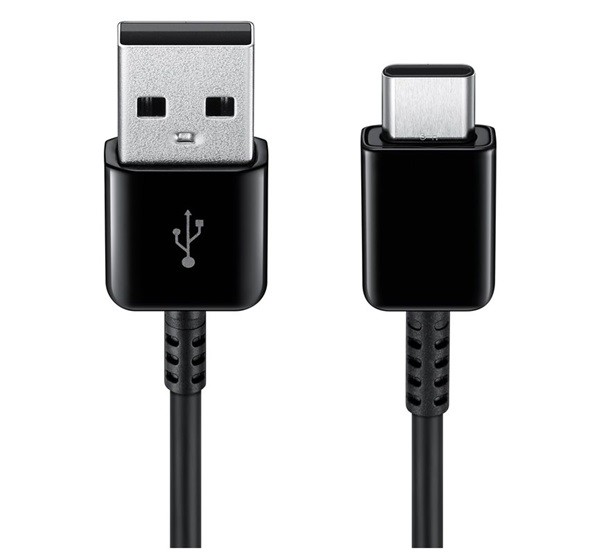 SAMSUNG adatkábel és töltő (USB - Type-C, gyorstöltés támogatás, 150cm) FEKETE (EP-DG930IBEG)