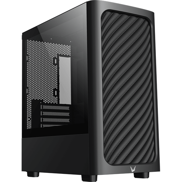 Formula Számítógépház - Air Mesh G3 Black (fekete, ablakos, 1x12cm venti, mATX, 1xUSB3.0, 2xUSB2.0)