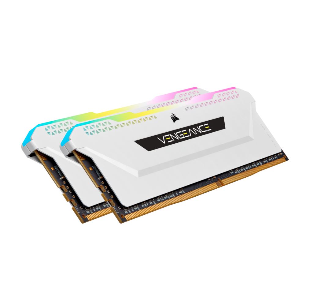 32GB 3200MHz DDR4 RAM Corsair Vengeance RGB Pro SL CL16 White (2x16GB) (CMH32GX4M2E3200C16W)