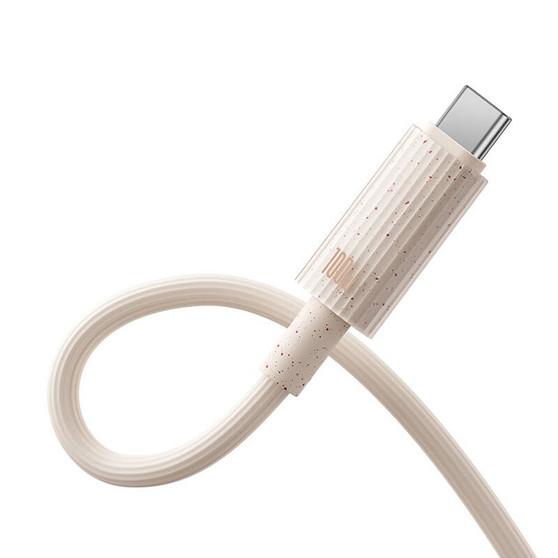 Fast Charging cable Baseus USB-C to USB-C Habitat Series 1m 100W (pink)