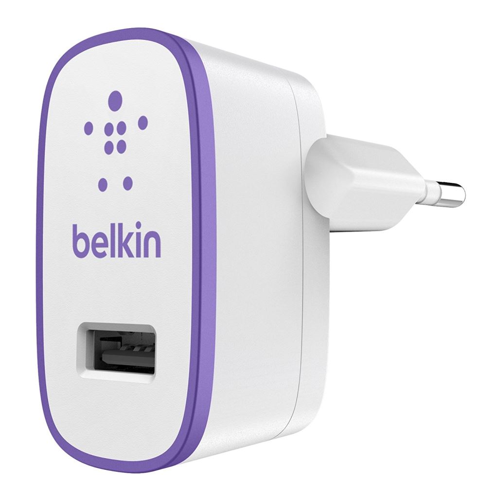Belkin asztali töltő 2.1A fehér-lila (F8J052vfPUR) Belkin asztali töltő 2.1A fehér-lila (F8J052vfPUR)