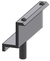 Aerocompact 50db/csomag CLEG10-35 modul végleszorító bilincs talajra szerelhető