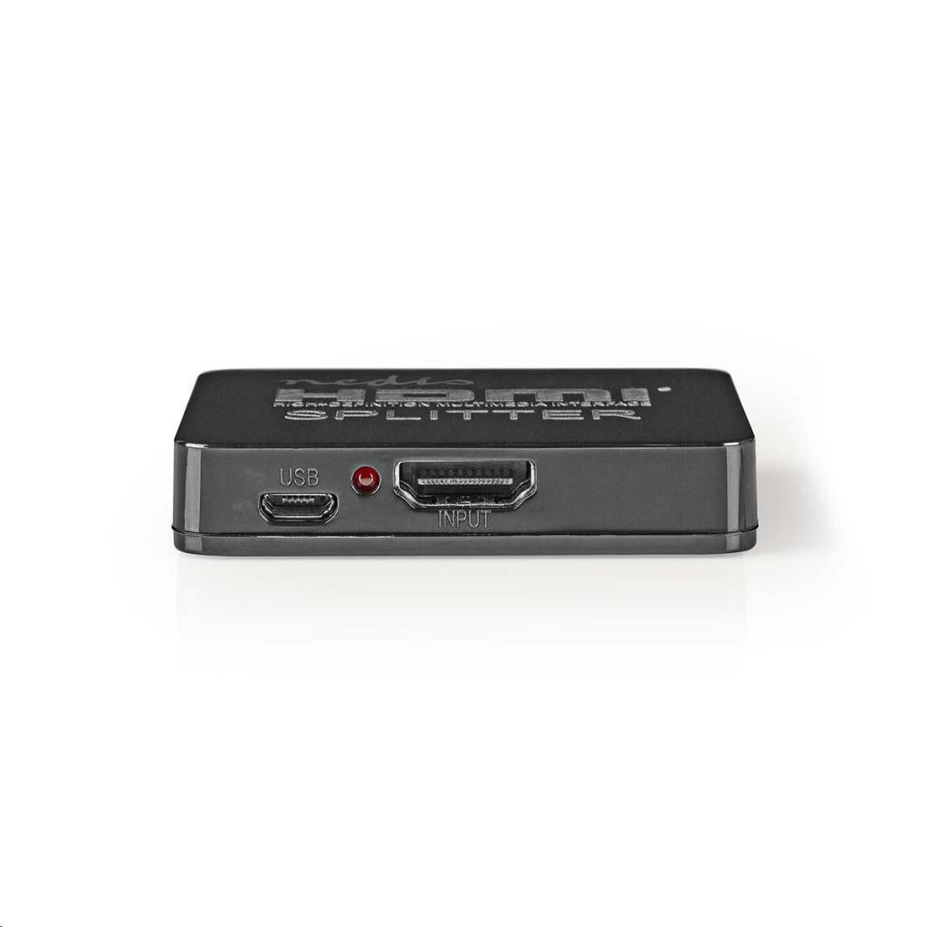 Nedis 2 portos HDMI elosztó fekete (VSPL34002BK) Nedis 2 portos HDMI elosztó fekete (VSPL34002BK)