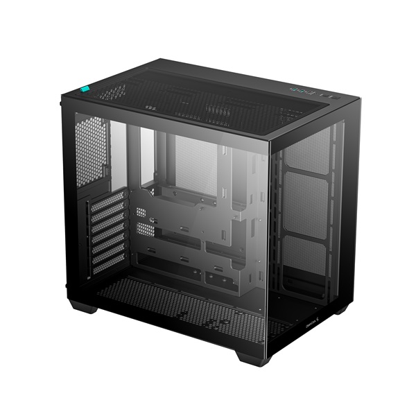 DeepCool CG530  Fekete  ablakos  venti nélkül  BTF ATX   Számítógépház   
